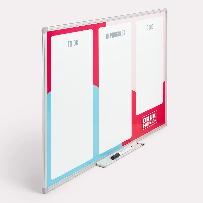 Premium bedrukte whiteboards