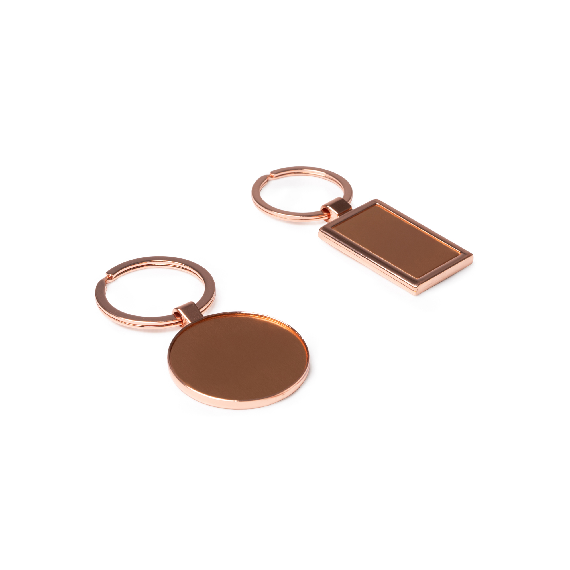Metalen Sleutelhanger Koper Coating - 1