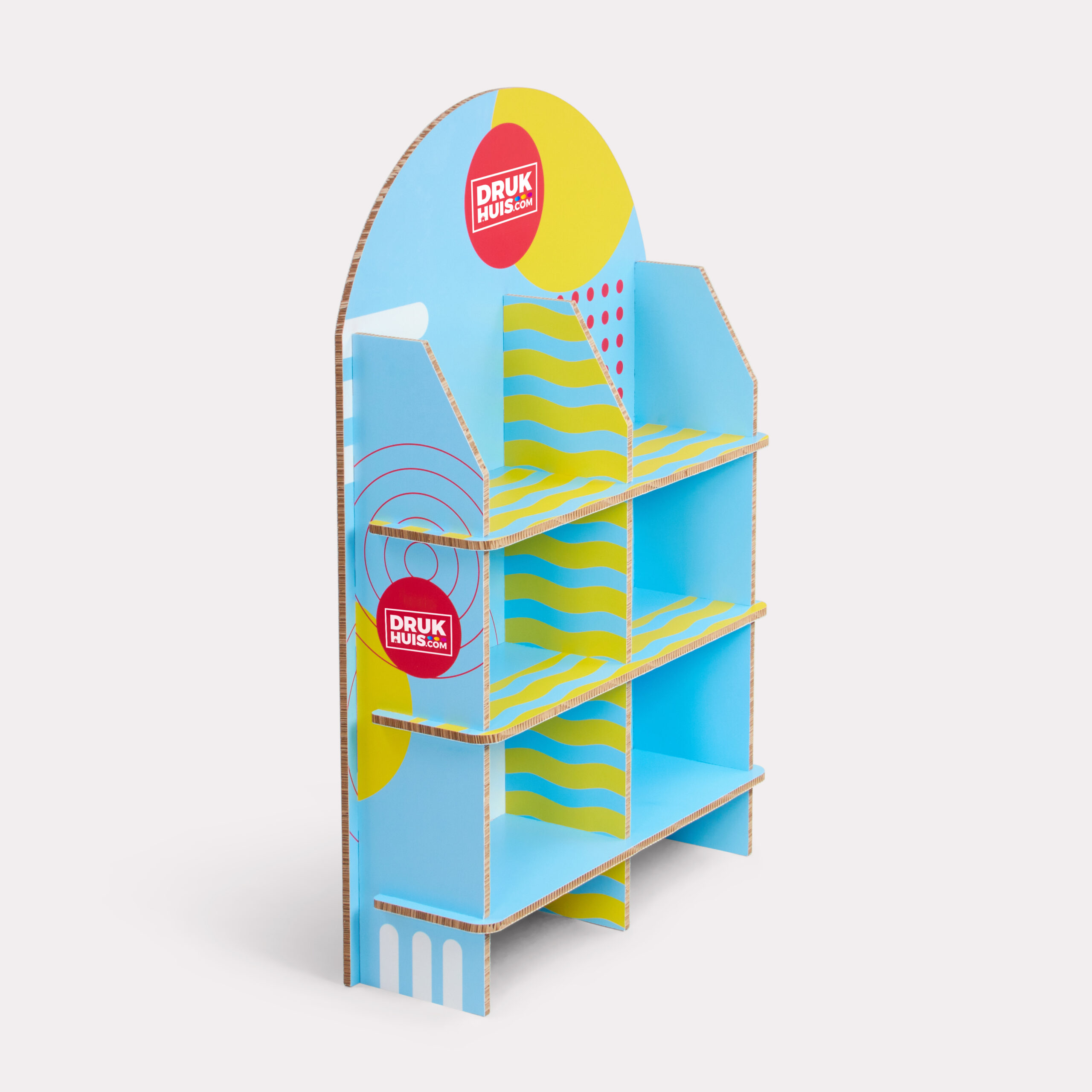 POS-displays met gebogen bovenkant