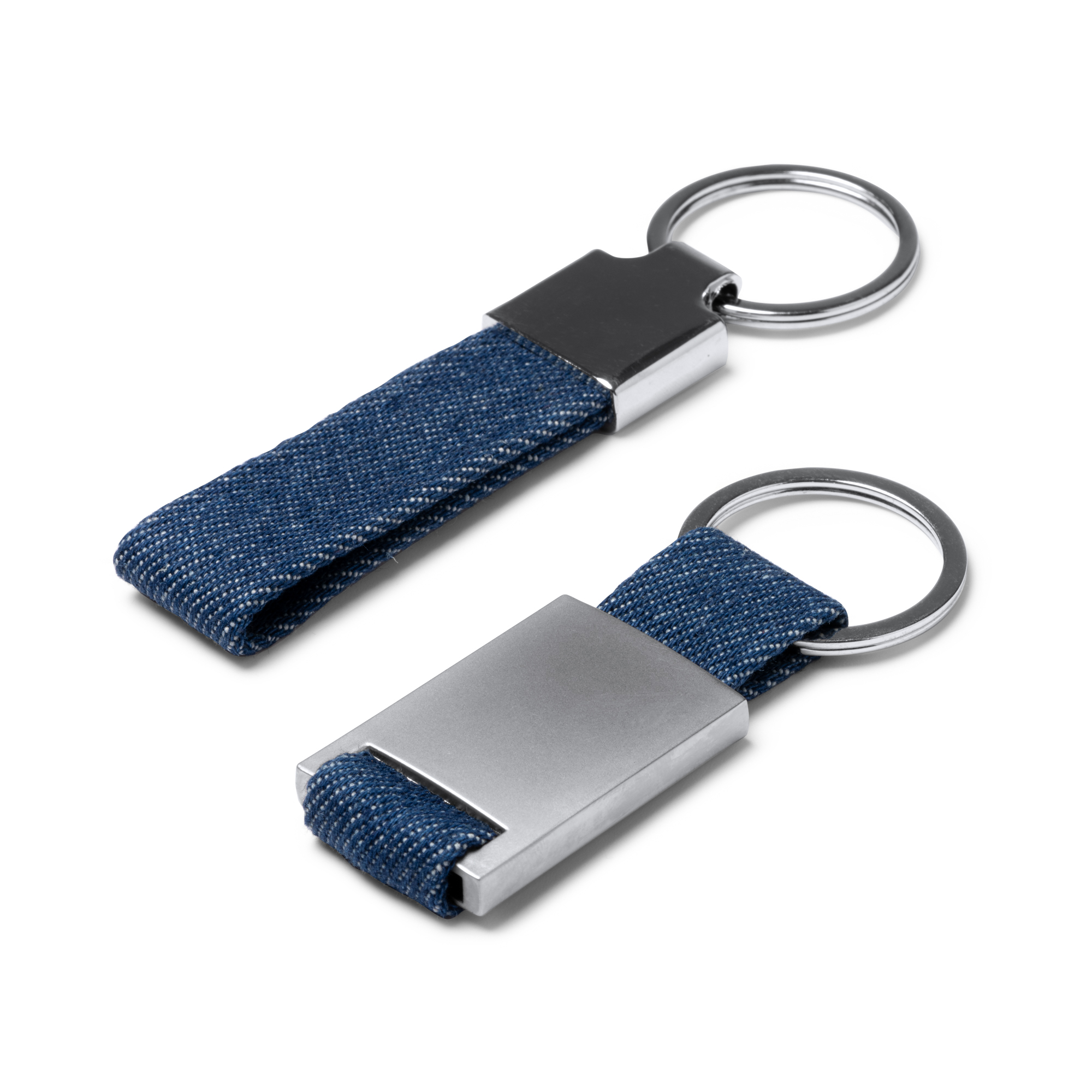 Sleutelhanger Denim en Metaal - 4