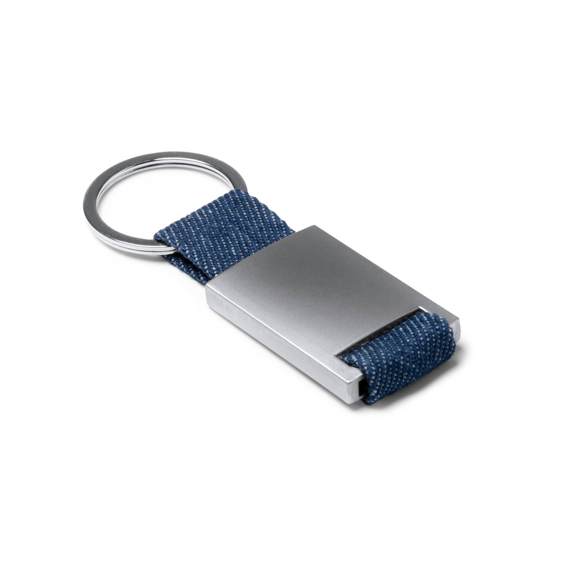 Sleutelhanger Denim en Metaal - 1